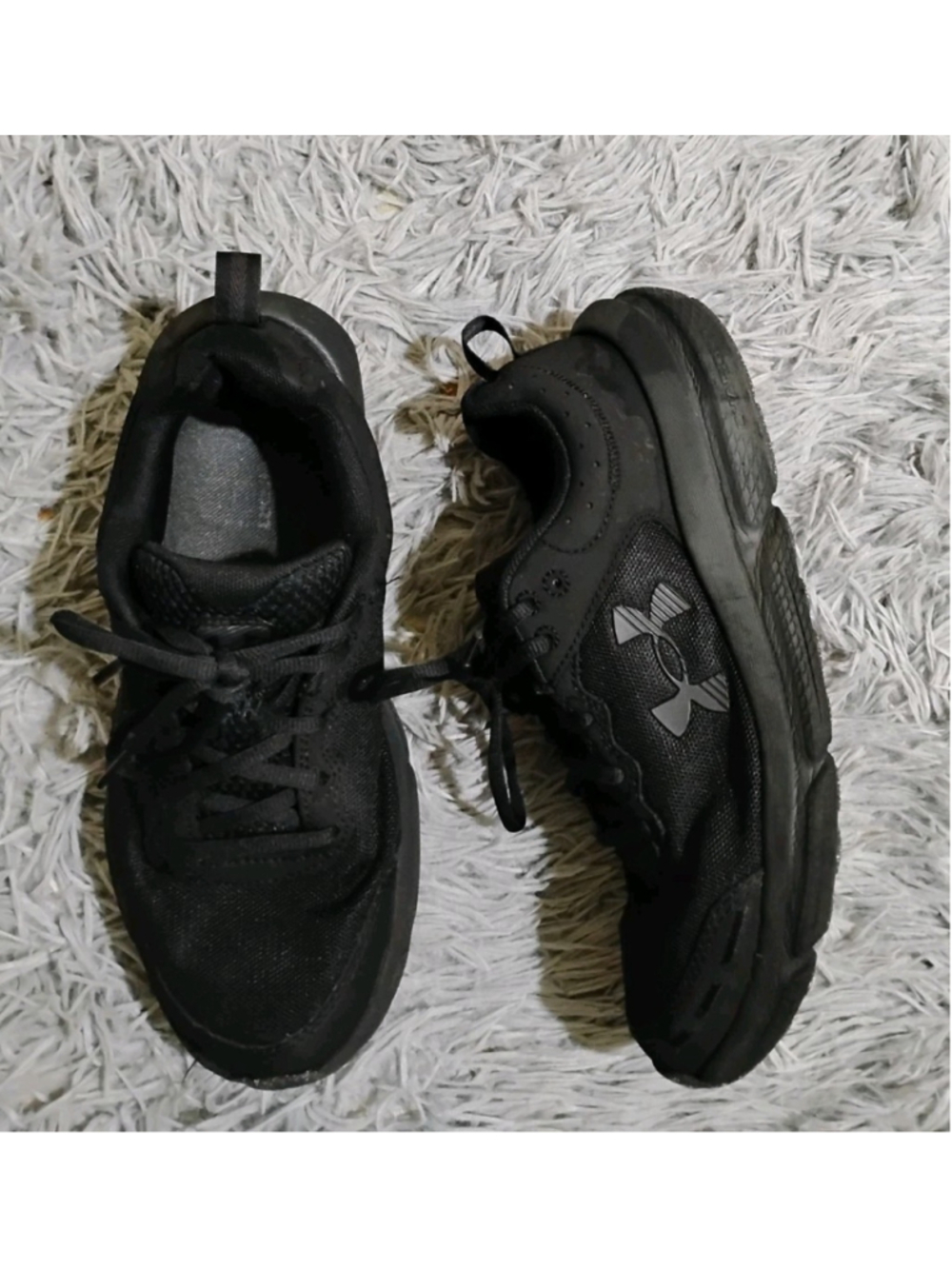 Under Armour UA Charged Assert 10 Shoes Womens 9 Triple Black Running Sneakers